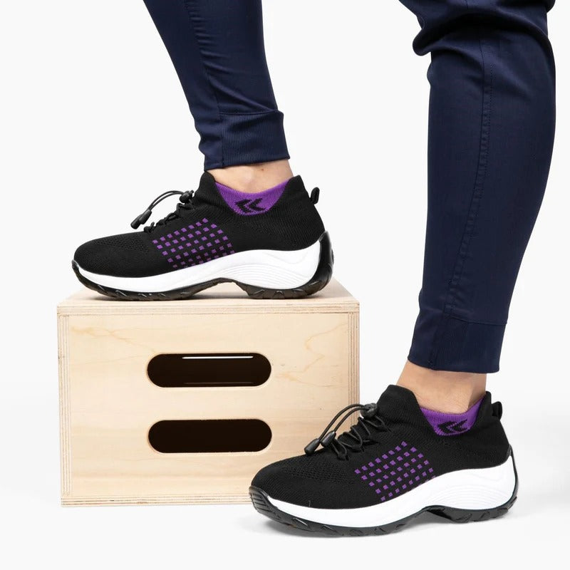 Orthopedic Walking Shoes | Wide Toe Box | Arch Support | Plantar Fasciitis Heel Pain Relief | Pedivia Ortho Stretch